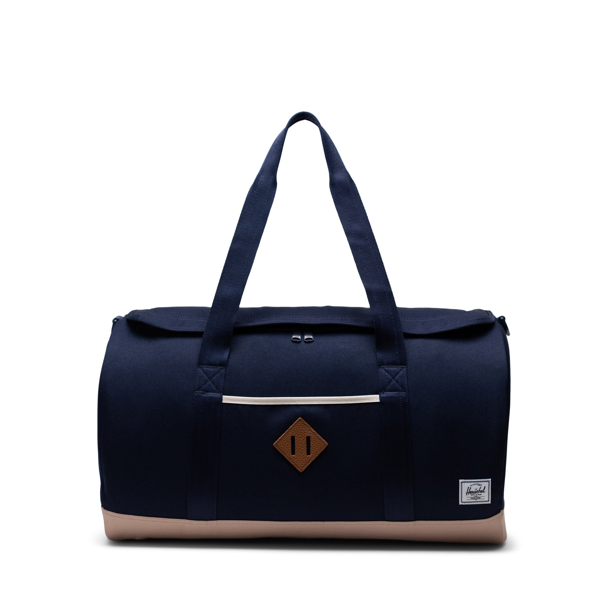 Lacivert - Vizon Herschel Heritage Duffle Su İtici Kumaş Seyahat ve Spor Çantası, 40 L